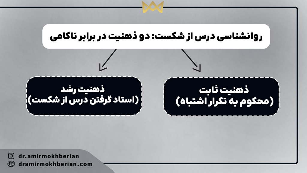 دو ذهنیت در برابر ناکامی